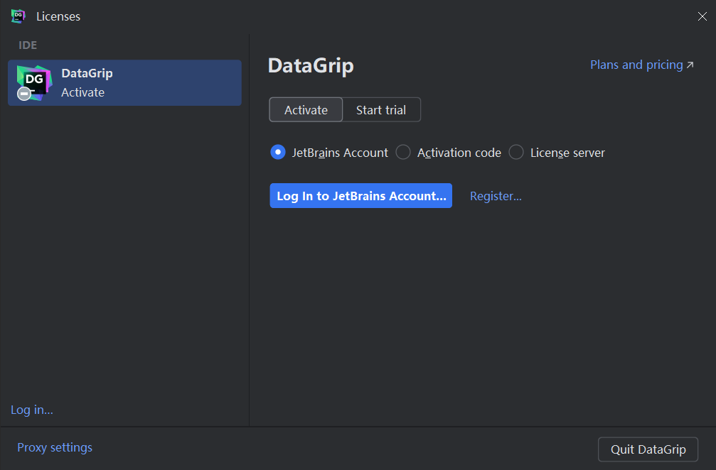 DataGrip 2024.1激活破解教程（附激活码，亲测有效）