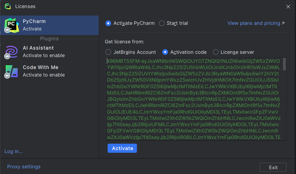 Pycharm 2023.3.2 最新激活破解教程(附激活码,亲测有效)