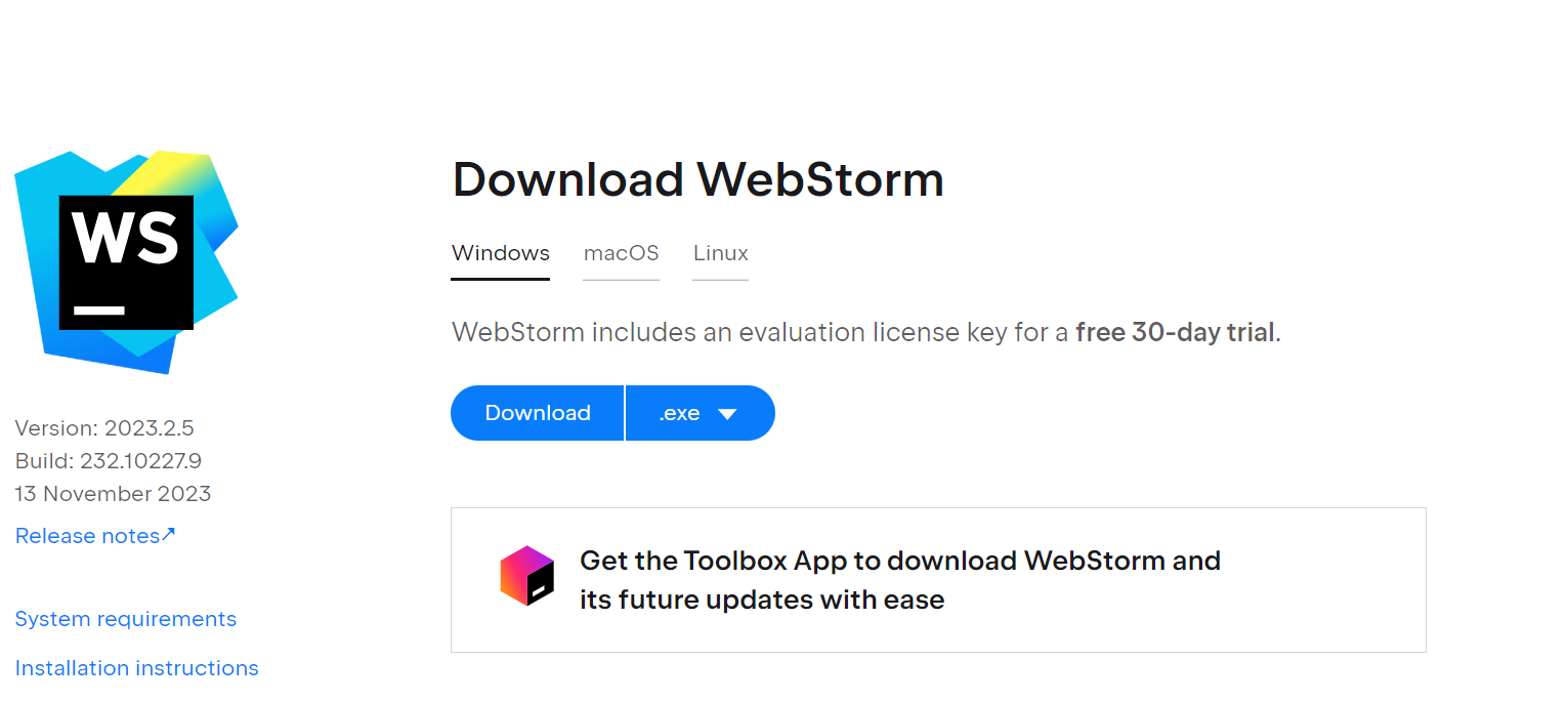 WebStorm 2023.2.5安装激活教程（永久激活至2099年，附激活码，亲测有效）