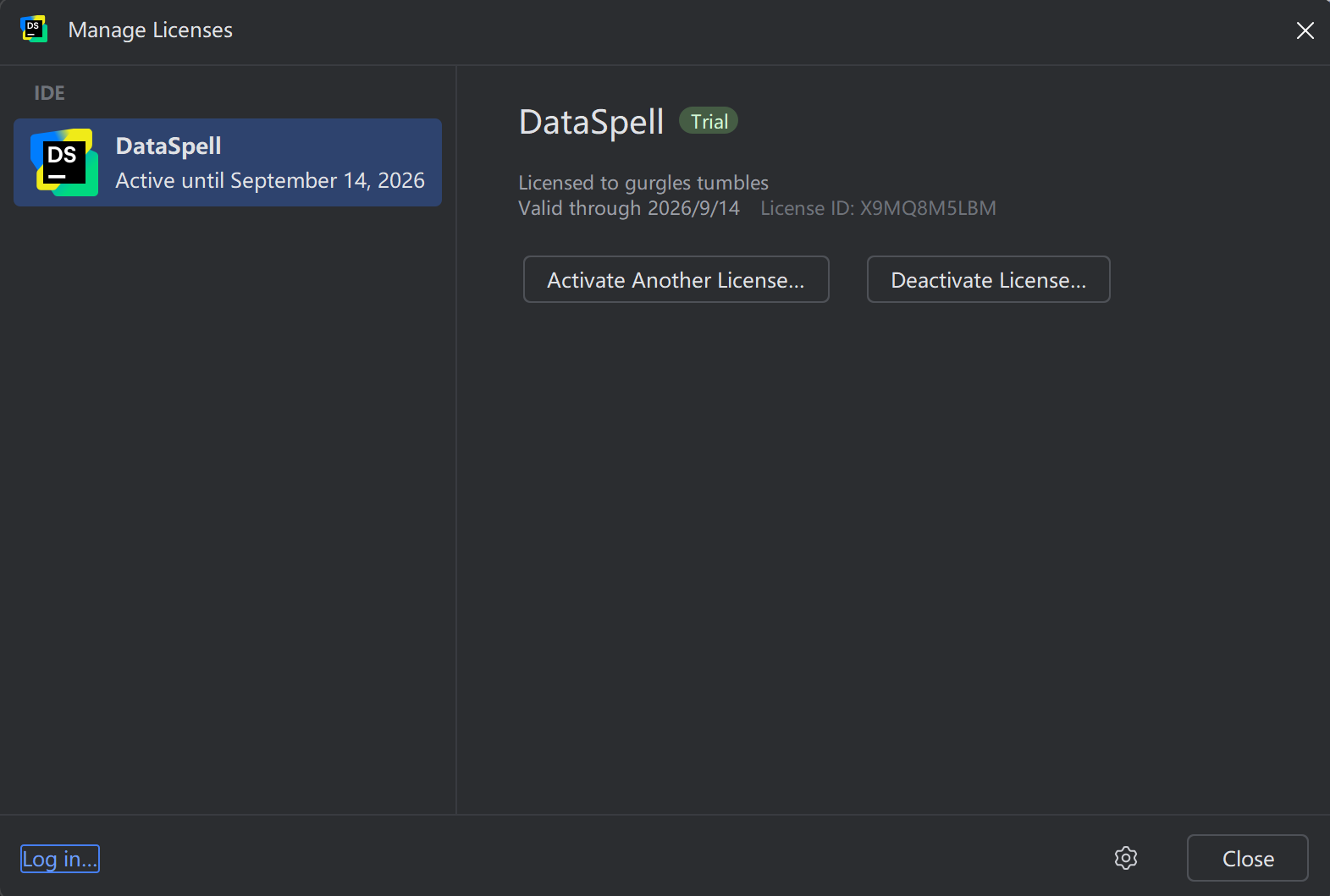 2024.3.2 DataSpell激活教程(亲测有效,附激活码)