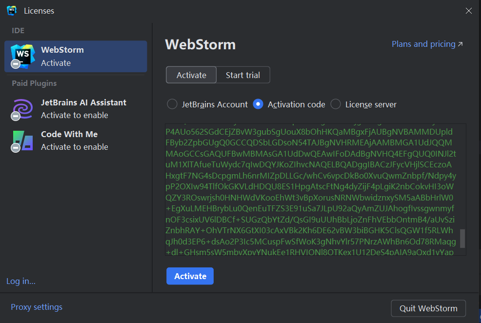 WebStorm 2024.1安装激活教程(附激活码,亲测有效)
