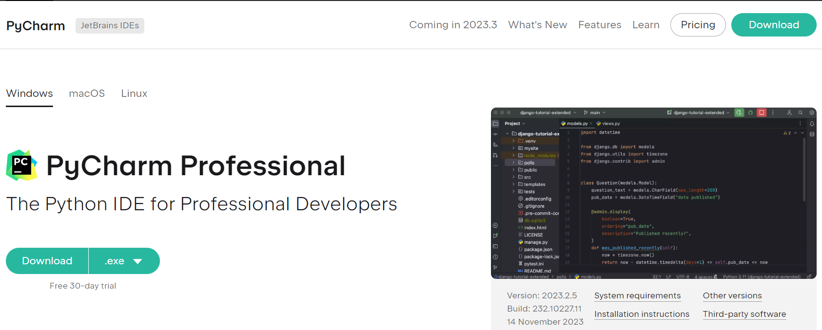 Pycharm 2023.2.5 最新激活破解教程（附激活码，亲测有效）