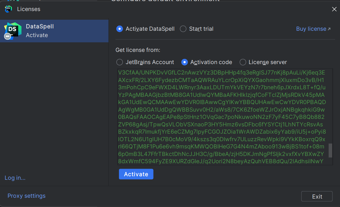 DataSpell 2023.2.1 激活破解教程