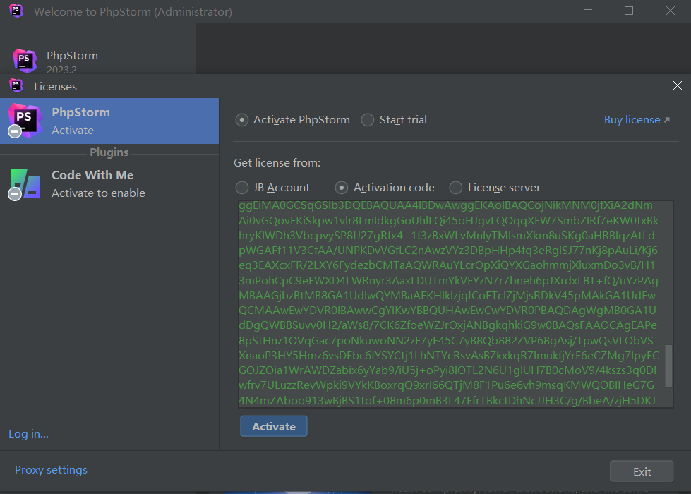 PhpStorm 2023.2 激活破解教程