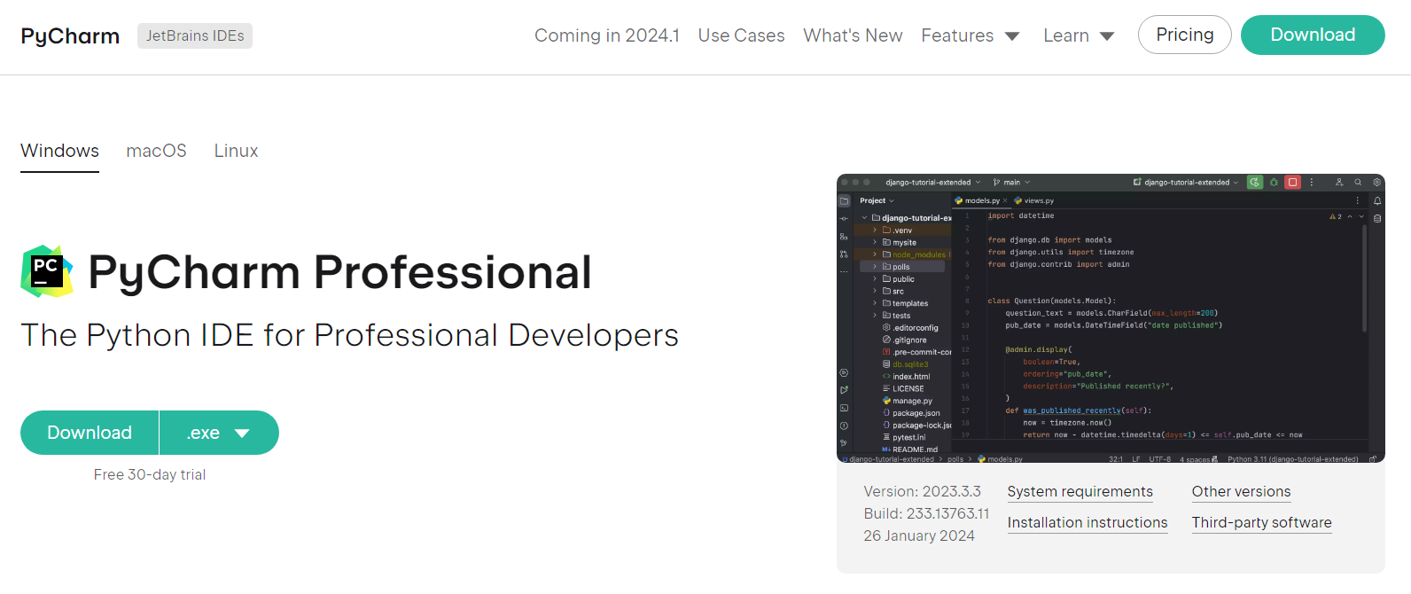 Pycharm 2023.3.3 最新激活破解教程（附激活码，亲测有效）