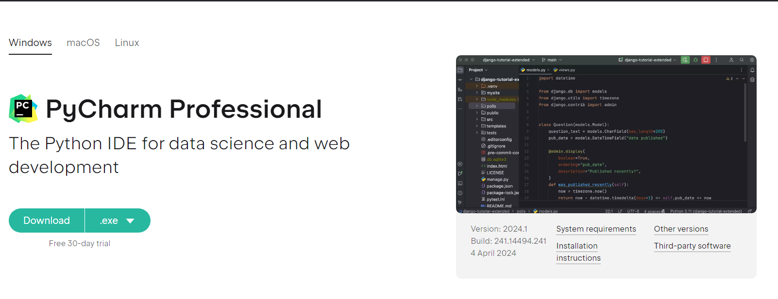 Pycharm 2024.1 最新激活破解教程（附激活码，亲测有效）