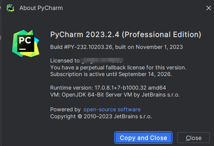 Pycharm 2023.2.4 最新激活破解教程（附激活码，亲测有效）